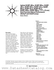 HLMP-BL01 datasheet pdf Agilent (Hewlett-Packard)