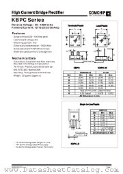 KBPC10005 datasheet pdf Comchip Technology