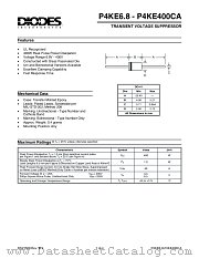 P4KE350C datasheet pdf Diodes