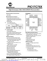 PIC17C752-08_L datasheet pdf Microchip