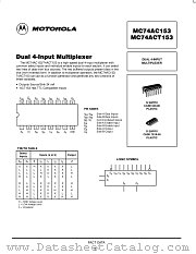 MC74ACT153DT datasheet pdf ON Semiconductor