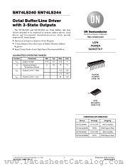 SN74LS244M datasheet pdf ON Semiconductor