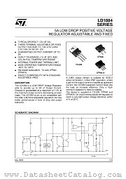 LD1084V33 datasheet pdf SGS Thomson Microelectronics