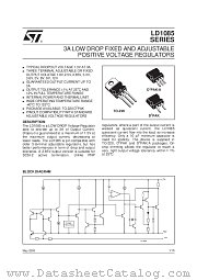 LD1085V36 datasheet pdf SGS Thomson Microelectronics