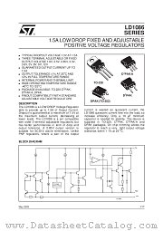 LD1086D2T28 datasheet pdf SGS Thomson Microelectronics