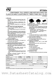 ST7265C4M0 datasheet pdf SGS Thomson Microelectronics