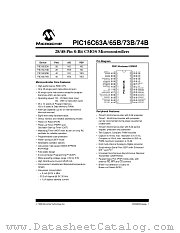 PIC16C63A-04E/PQ datasheet pdf Microchip