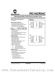 PIC16CR54B-20/SO datasheet pdf Microchip