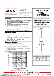 15KP20CA datasheet pdf Micro Commercial Components
