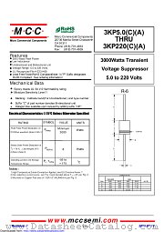 3KP85CA datasheet pdf Micro Commercial Components