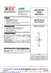 BZX79C20 datasheet pdf Micro Commercial Components