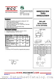 MMBZ5231BW datasheet pdf Micro Commercial Components