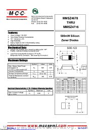 MMSZ4706 datasheet pdf Micro Commercial Components