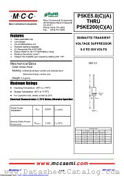 P5KE13CA datasheet pdf Micro Commercial Components