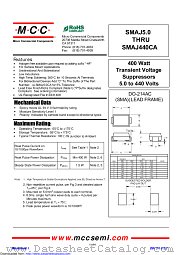 SMAJ60CA datasheet pdf Micro Commercial Components