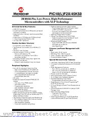 PIC18LF25K50-E/ML datasheet pdf Microchip