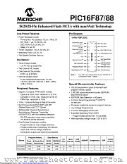 PIC16F882-I/SS datasheet pdf Microchip