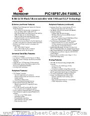 PIC18F95J94-I/PF datasheet pdf Microchip