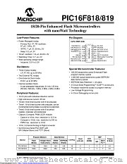 PIC16F818-I/SOTSL datasheet pdf Microchip