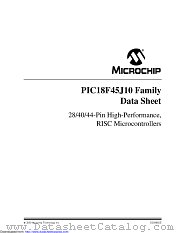 PIC18F44J10T-I/PT datasheet pdf Microchip