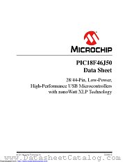 PIC18F44J50-I/PT datasheet pdf Microchip