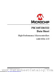 PIC10F220-I/OTVAO datasheet pdf Microchip