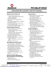 PIC18LF13K22-I/SO datasheet pdf Microchip