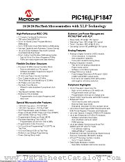 PIC16LF1847-E/ML datasheet pdf Microchip