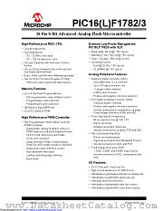 PIC16LF1782-E/ML datasheet pdf Microchip