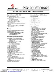 PIC10LF320T-I/MC datasheet pdf Microchip
