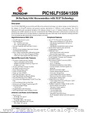PIC16LF1554-E/ML datasheet pdf Microchip