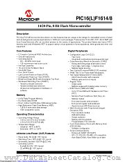 PIC16LF1614-E/ST datasheet pdf Microchip