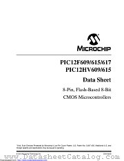 PIC12F615T-I/MF datasheet pdf Microchip