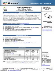 1N5538BUR-1E3 datasheet pdf Microsemi