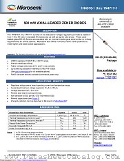 1N4712-1E3 datasheet pdf Microsemi