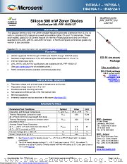 1N751D-1E3 datasheet pdf Microsemi