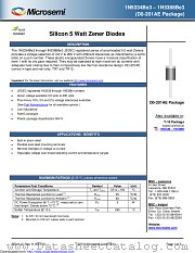 1N5378AE3/TR13 datasheet pdf Microsemi