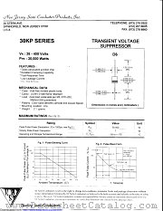 30KP280A datasheet pdf New Jersey Semiconductor