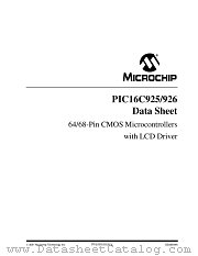 PIC16C926T datasheet pdf Microchip