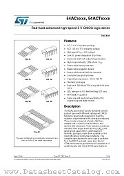 54AC11 datasheet pdf ST Microelectronics