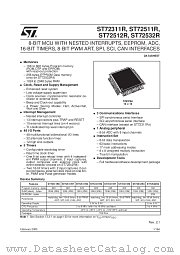 ST72512R4T6 datasheet pdf ST Microelectronics