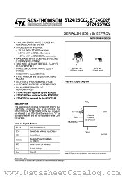 ST24W02M3TR datasheet pdf ST Microelectronics