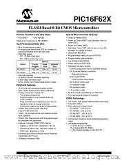 PIC16LF627-20/SO datasheet pdf Microchip