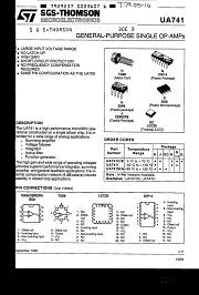 UA741C datasheet pdf ST Microelectronics