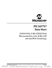PIC16F767-I/SS datasheet pdf Microchip