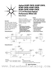 HLMP-CW19-SX300 datasheet pdf Agilent (Hewlett-Packard)