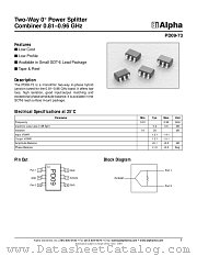 PD09-73 datasheet pdf Alpha Industries Inc