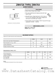 ZM4754 datasheet pdf General Semiconductor