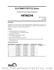 HA17805V datasheet pdf Hitachi Semiconductor