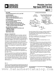 AD711AQ datasheet pdf Analog Devices